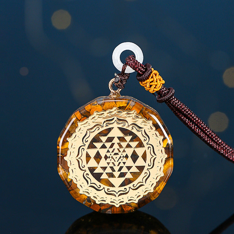 SparkShift Apex Tiger Eye Energy Pendant Necklace