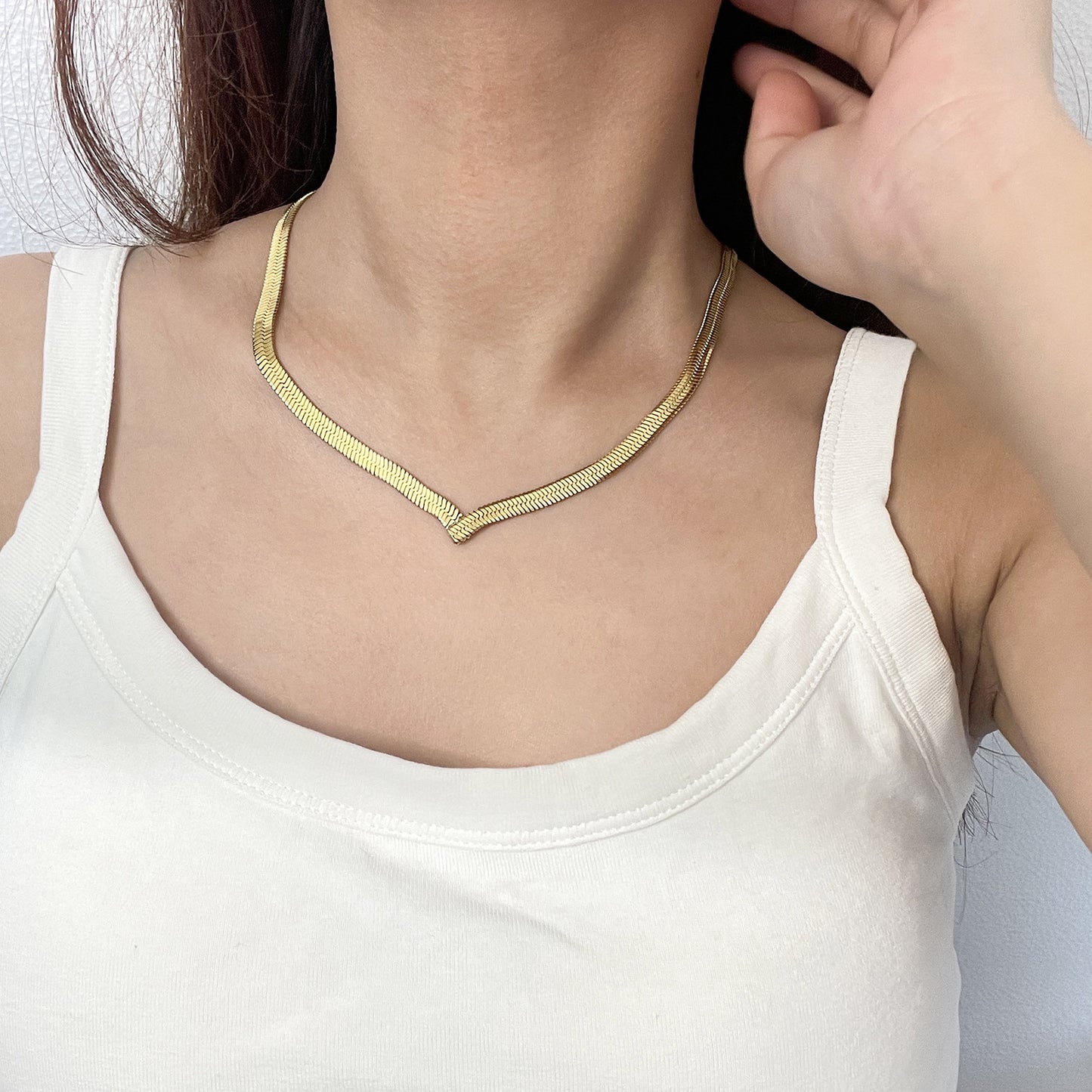 Blade Snake Chain Necklace
