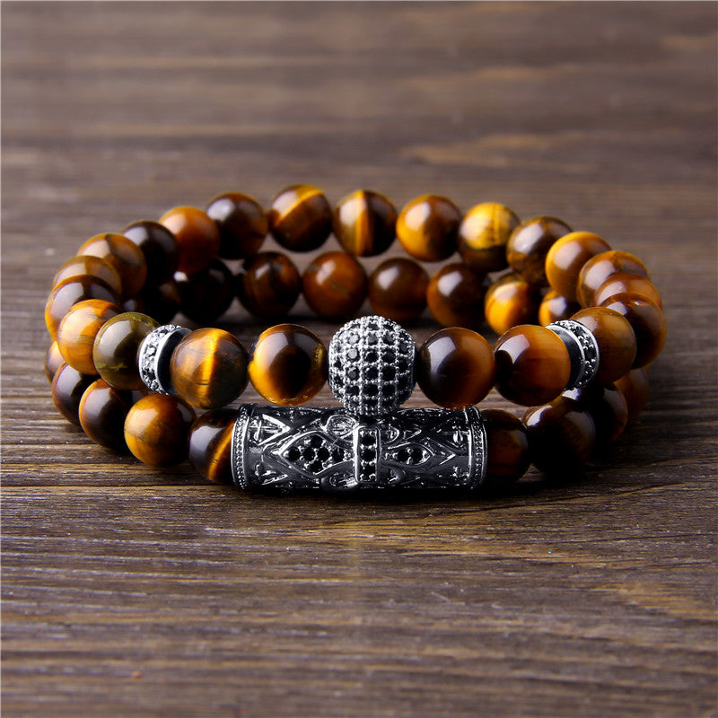 SparkShift Apex Tiger Eye Stone Bracelet