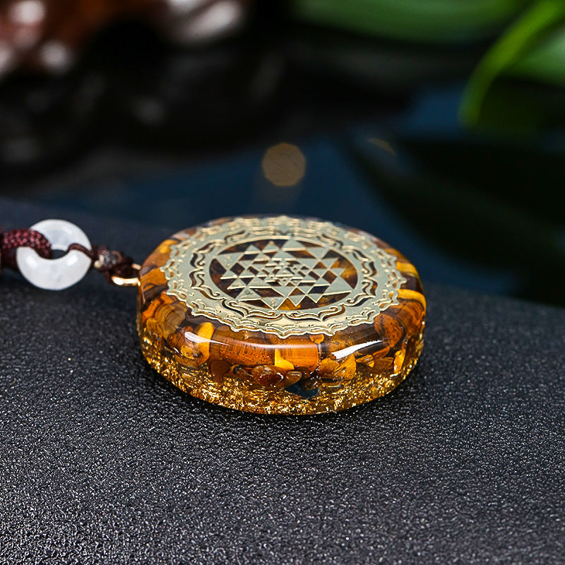 SparkShift Apex Tiger Eye Energy Pendant Necklace