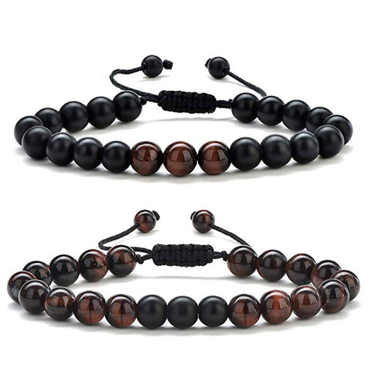 SparkShift Apex Couple Tiger Eye Bracelets