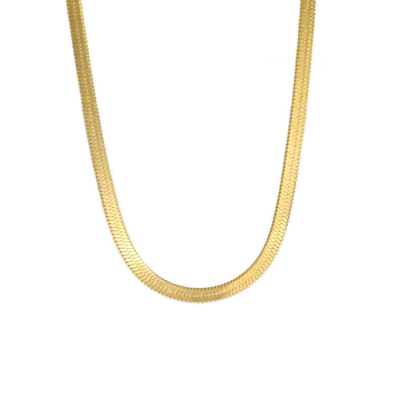 Minimalist Stainless Steel Snake Chain Necklace