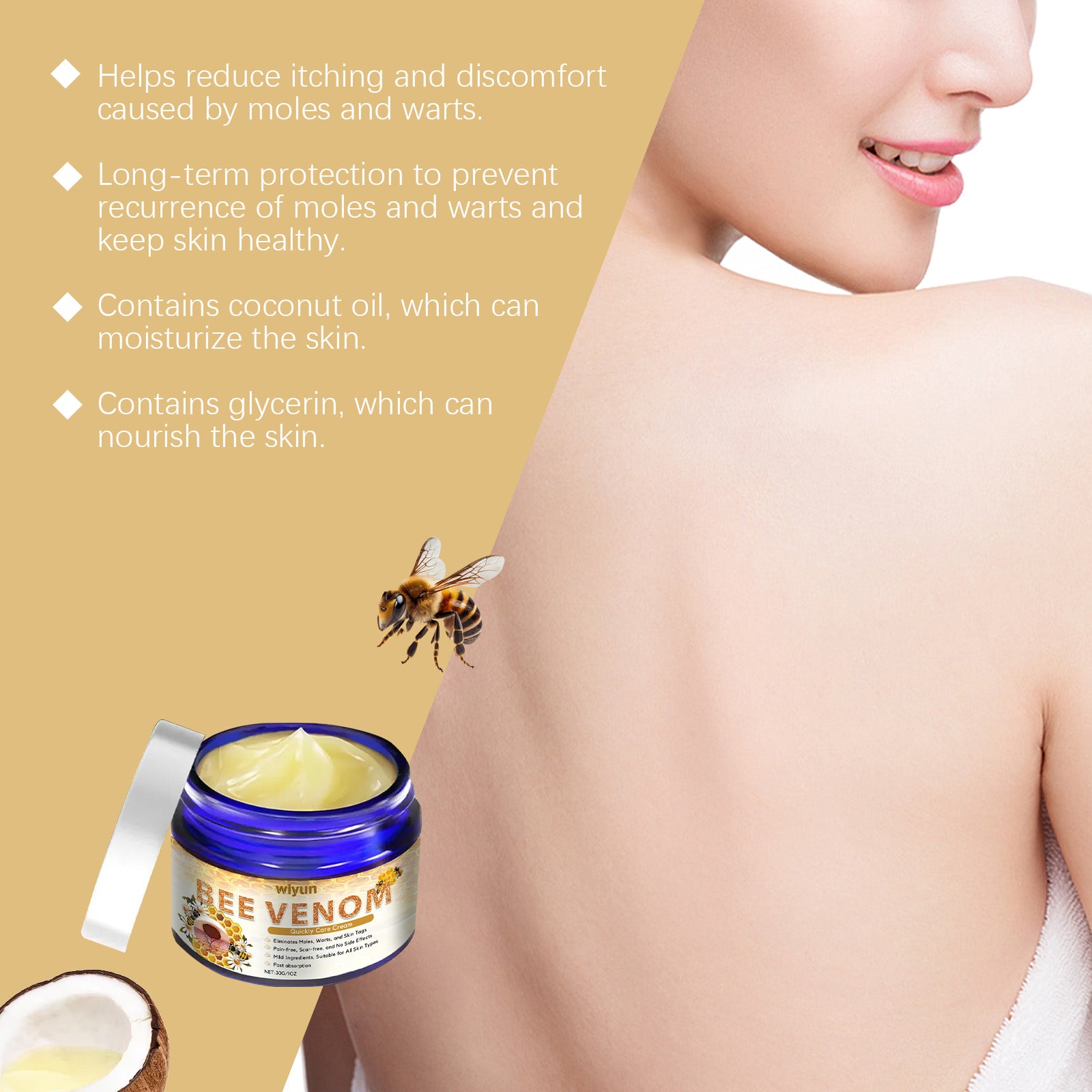 Bee Venom Skin Care Cream Improves Skin