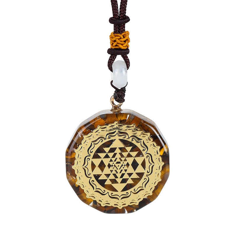 SparkShift Apex Tiger Eye Energy Pendant Necklace