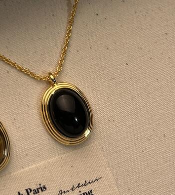SparkShift Apex Minimal Tiger Eye Pendant Necklace