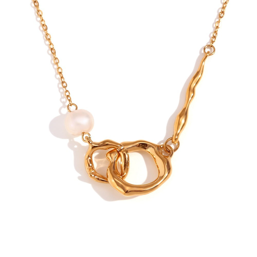 SparkShift Pearl Halo 18K Gold