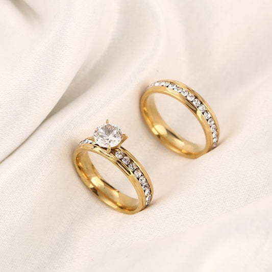 SparkShift Luna Gold Wedding Rings