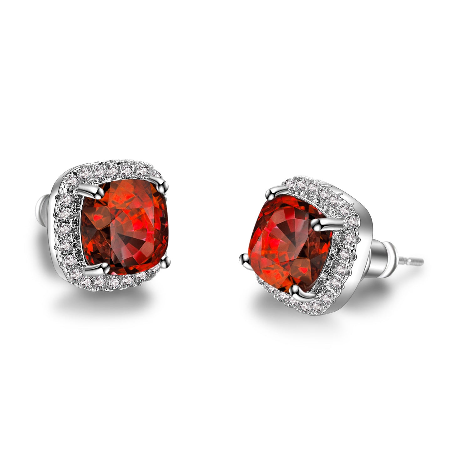 Emerald Zircon Minimalist  Stud Earrings For Women
