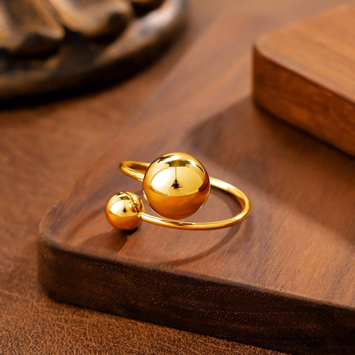 SparkShift Orbit 18K Gold Plated Ring