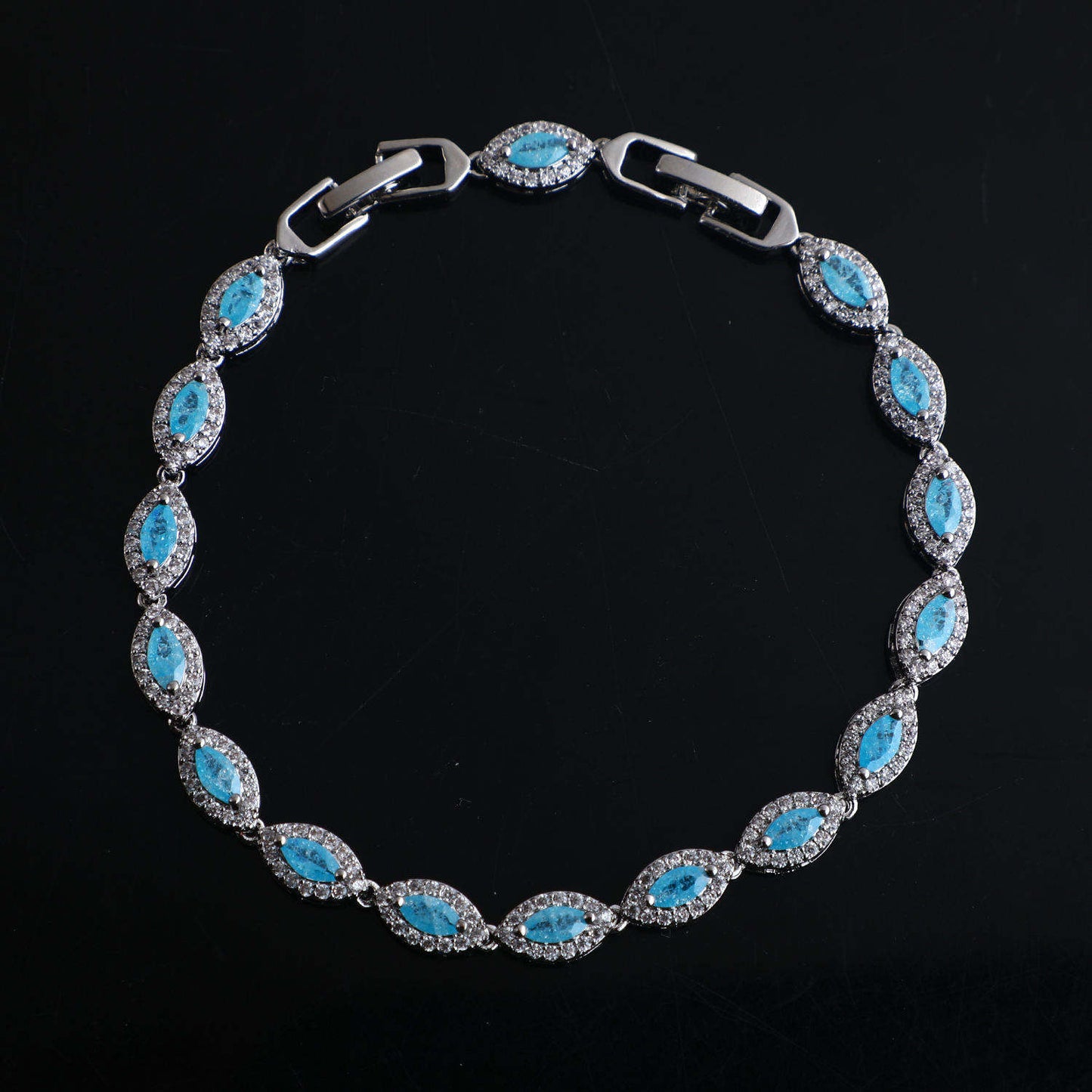 SparkShift Luxury Evil Eye Crystal Bracelet