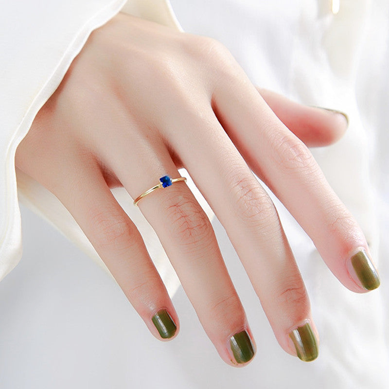 SparkShift Sapphire Glow Ring