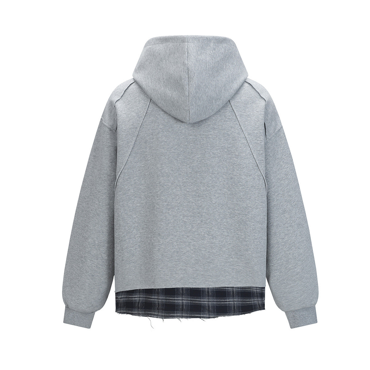 Splicing hoodie fake two piece hoodie