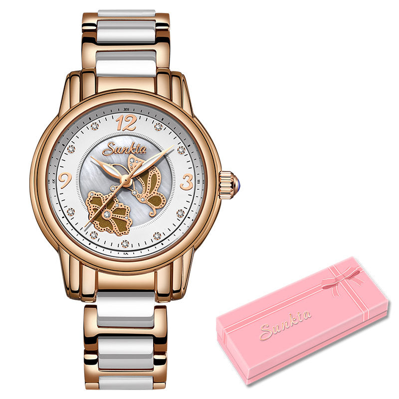 Lige High Quality Ceramic Watch Ladies