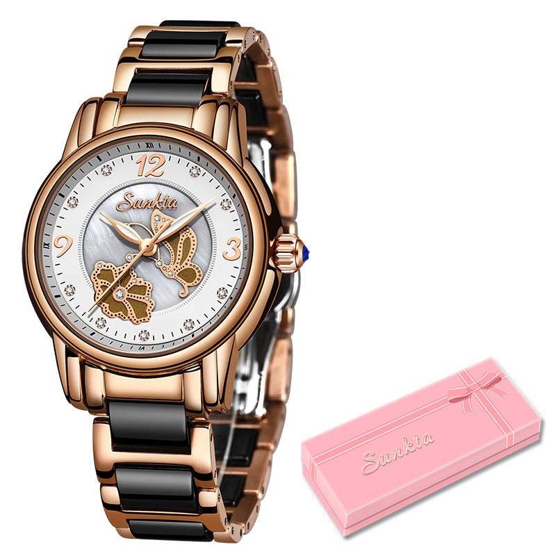 Lige High Quality Ceramic Watch Ladies