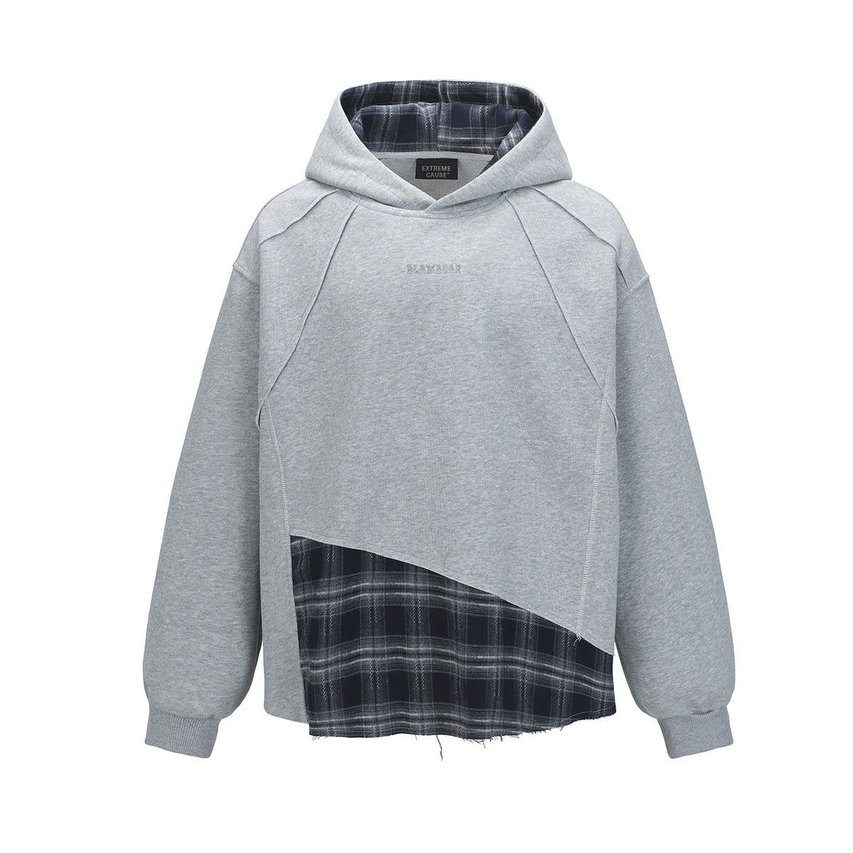 Splicing hoodie fake two piece hoodie