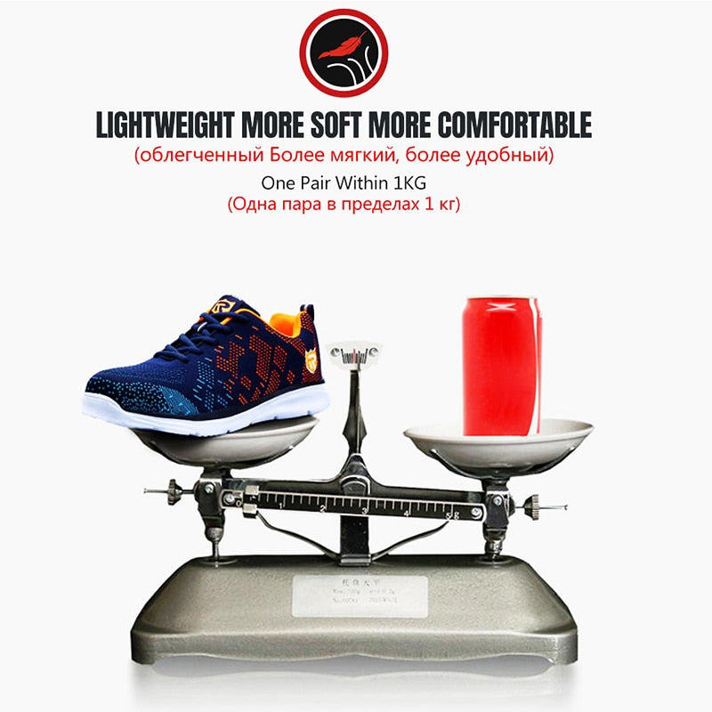 LARNMERN Lightweight Breathable Men Safety Shoes