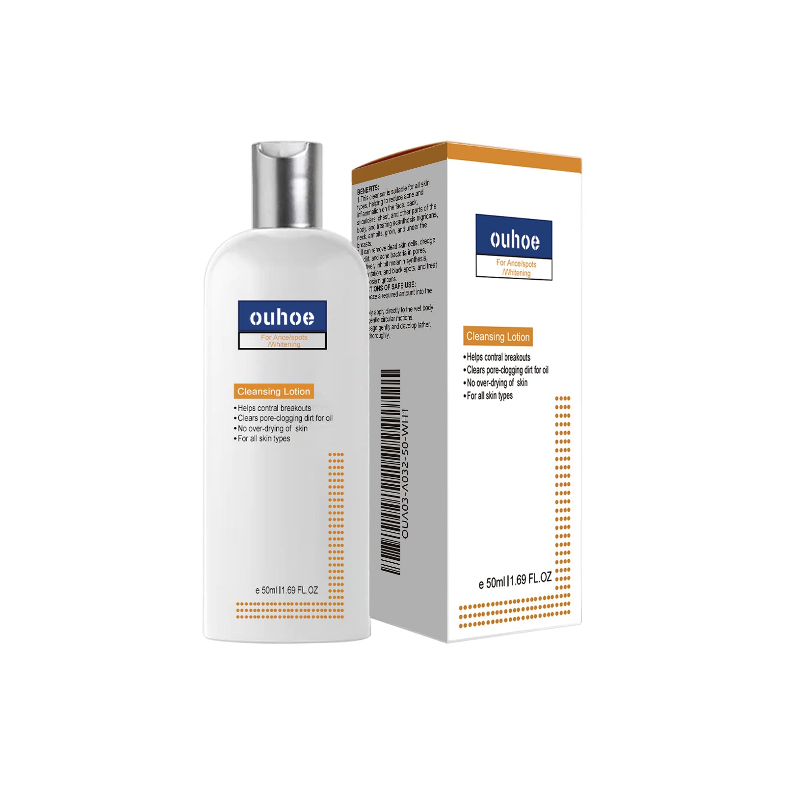 Black Acanthoderm Cleanser Face Deep Clean, Soft And Moisturizing