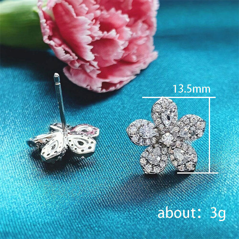 Korean Minimal zircon Stud Earrings