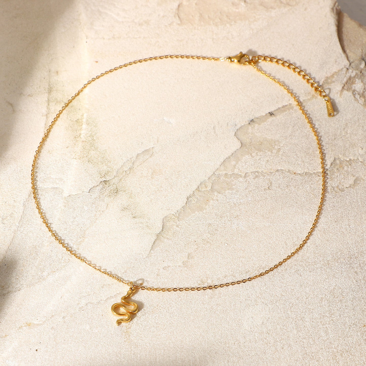 Serpentina Snake Pendant Necklace