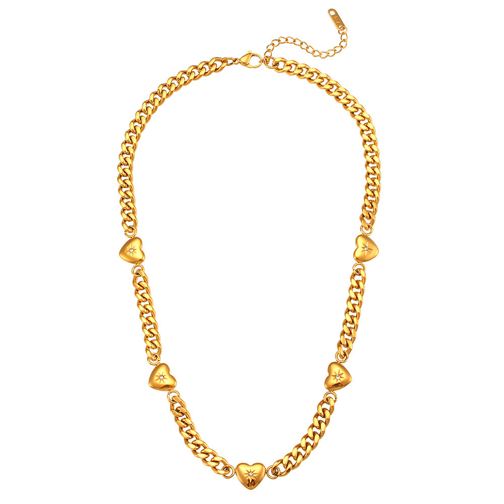 SparkShift Heart Cuban Chain
