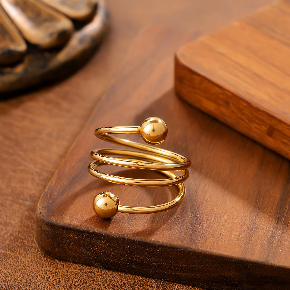 SparkShift Orbit 18K Gold Plated Ring