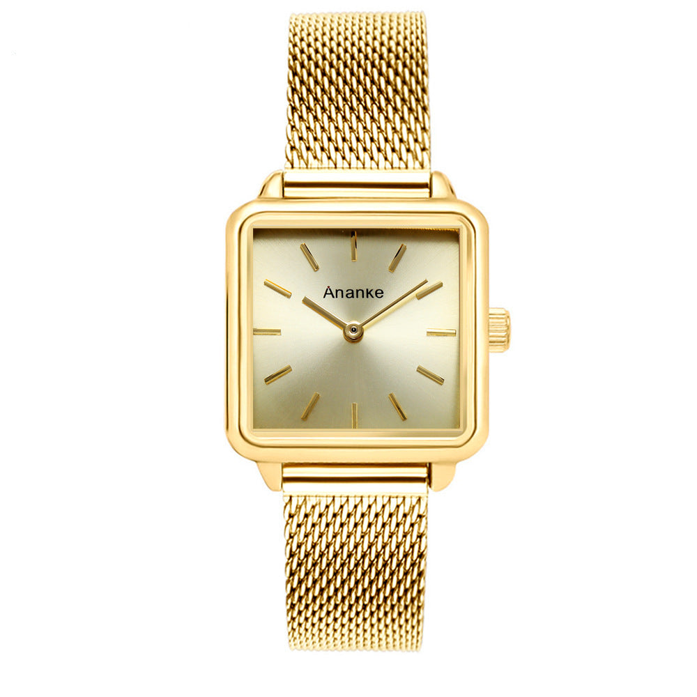 Waterproof Square Ladies Watch Movement