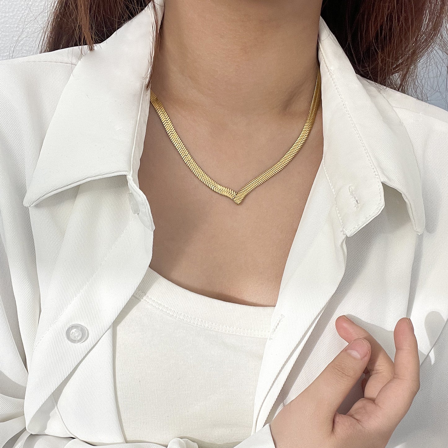 Blade Snake Chain Necklace