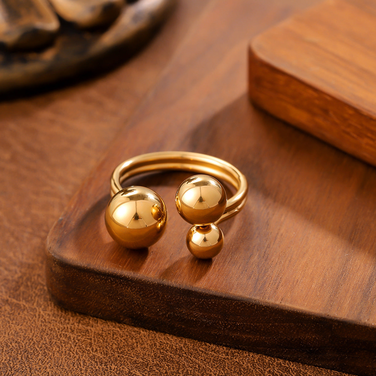 SparkShift Orbit 18K Gold Plated Ring