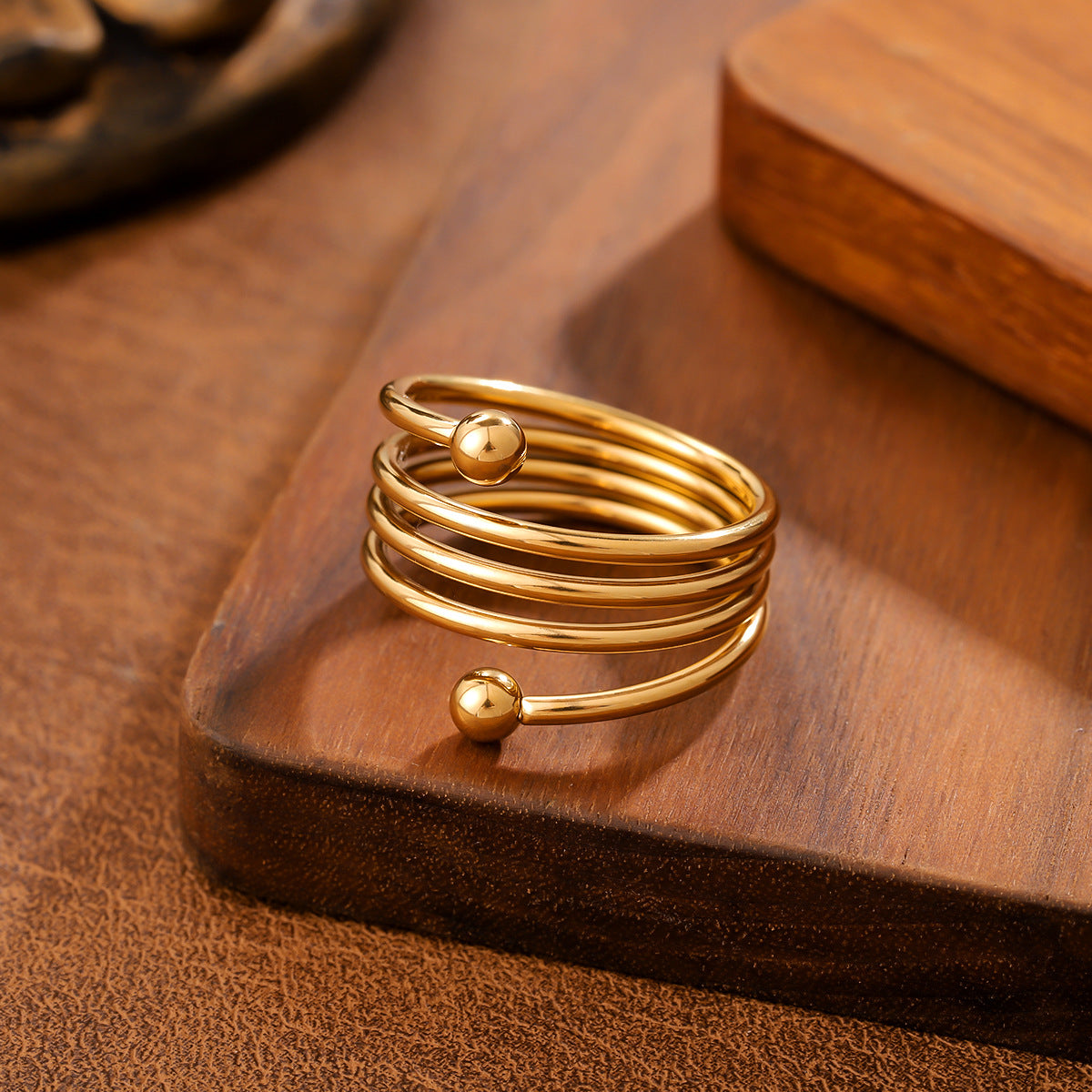 SparkShift Orbit 18K Gold Plated Ring