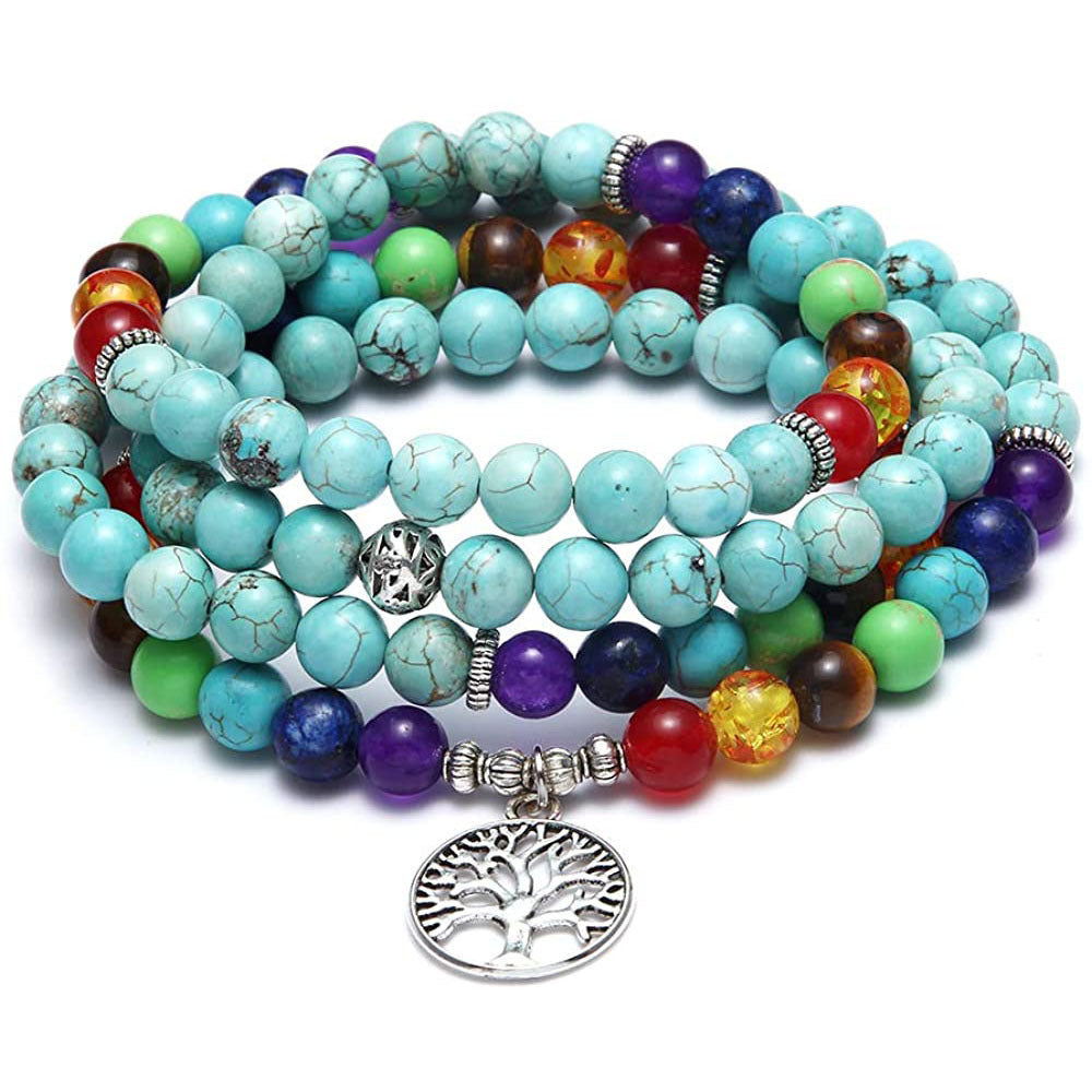 SparkShift Apex 108 Bead Tiger Eye Meditation Bracelet