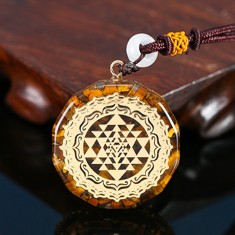 SparkShift Apex Tiger Eye Energy Pendant Necklace