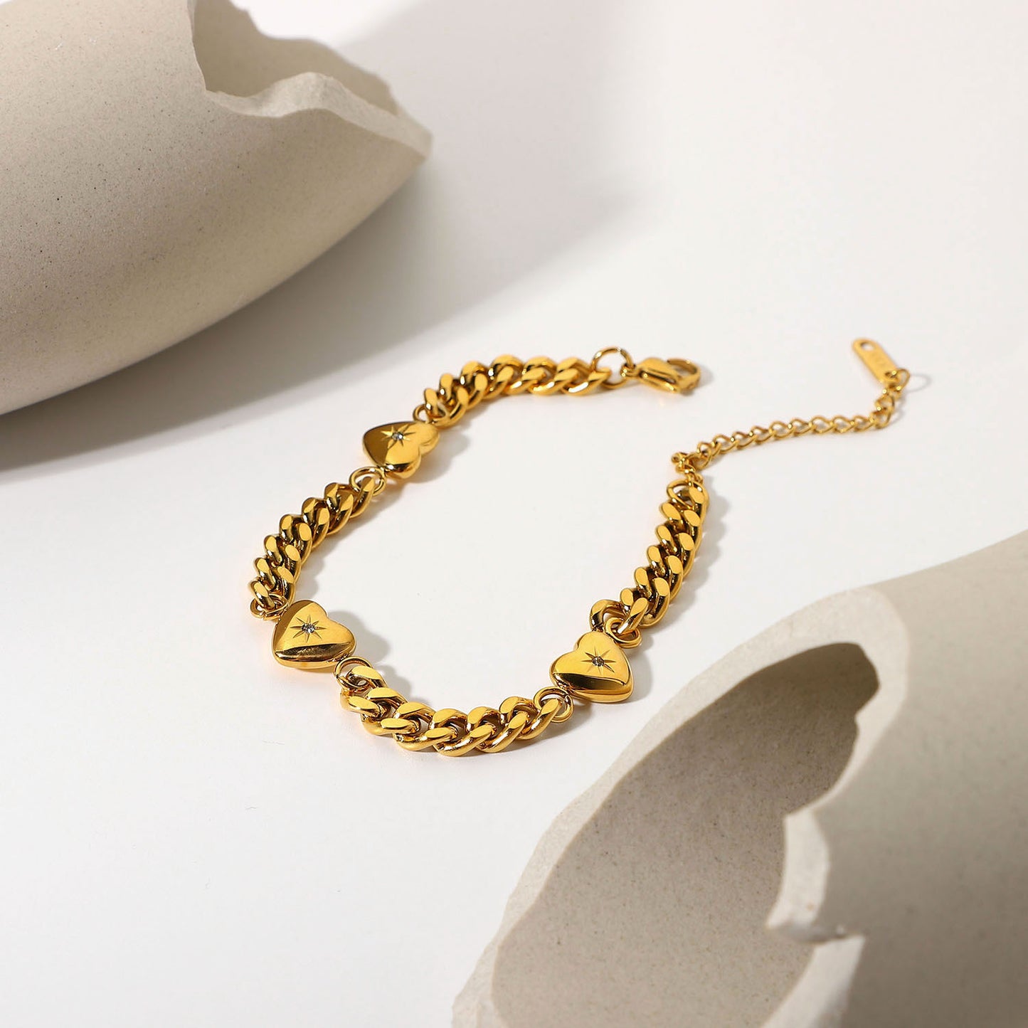 SparkShift Heart Cuban Chain