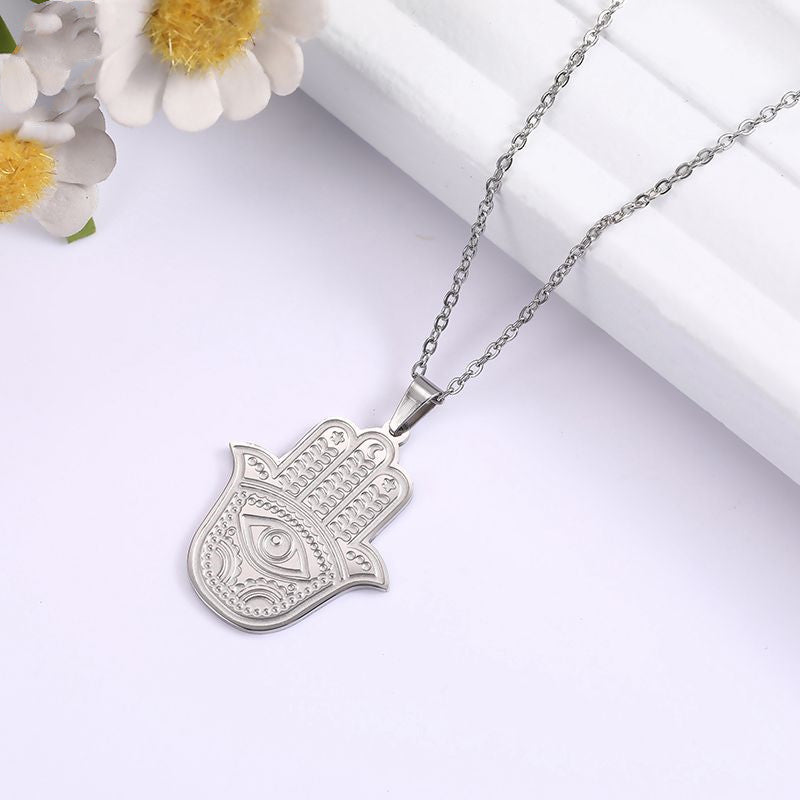 SparkShift Hamsa Evil Eye Protection Necklace