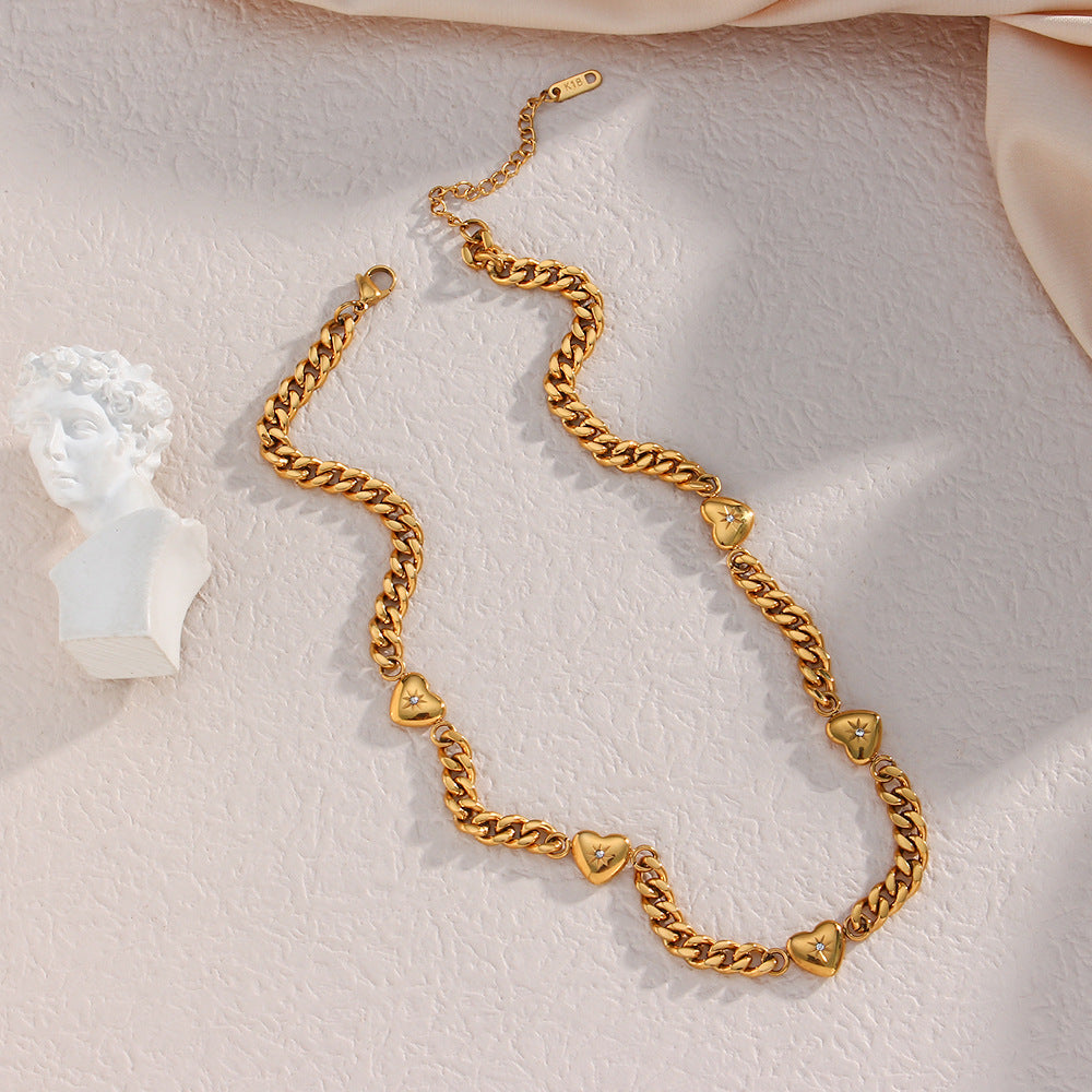SparkShift Heart Cuban Chain