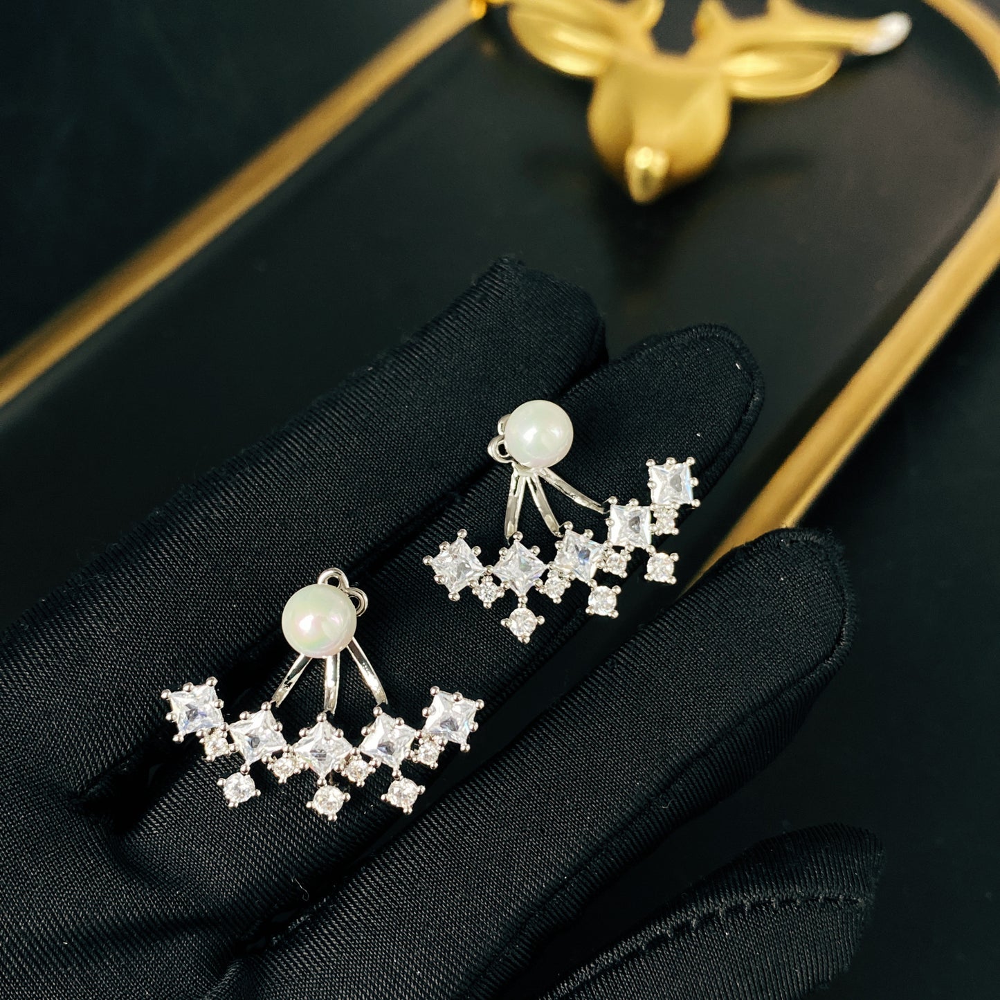 Classic Pearl Stud Earrings - Elegant Minimal Everyday Jewelry