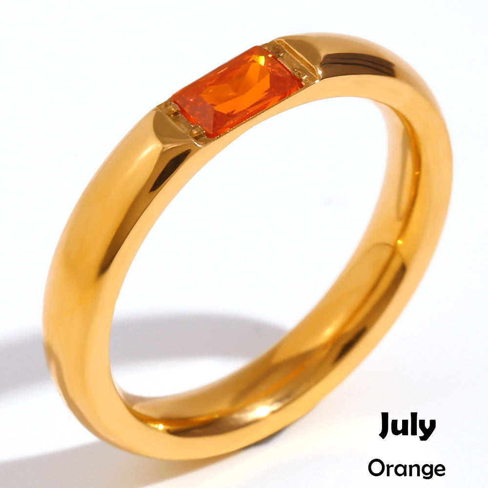 SparkShift Crystal 18K Gold Ring