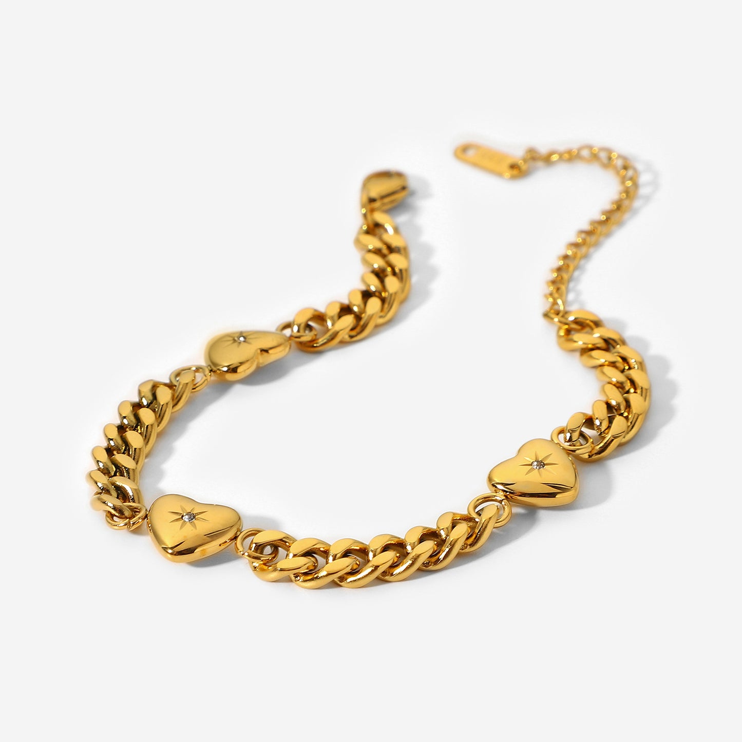 SparkShift Heart Cuban Chain