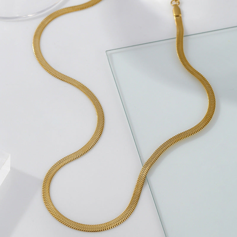 Geometric Snake Chain Necklace
