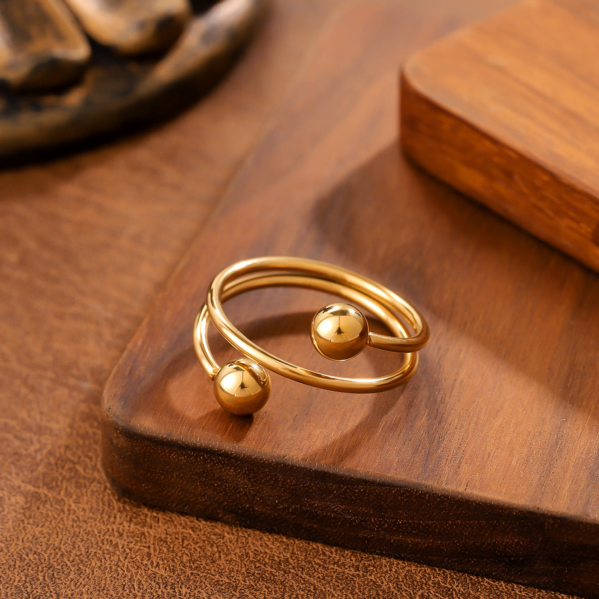 SparkShift Orbit 18K Gold Plated Ring