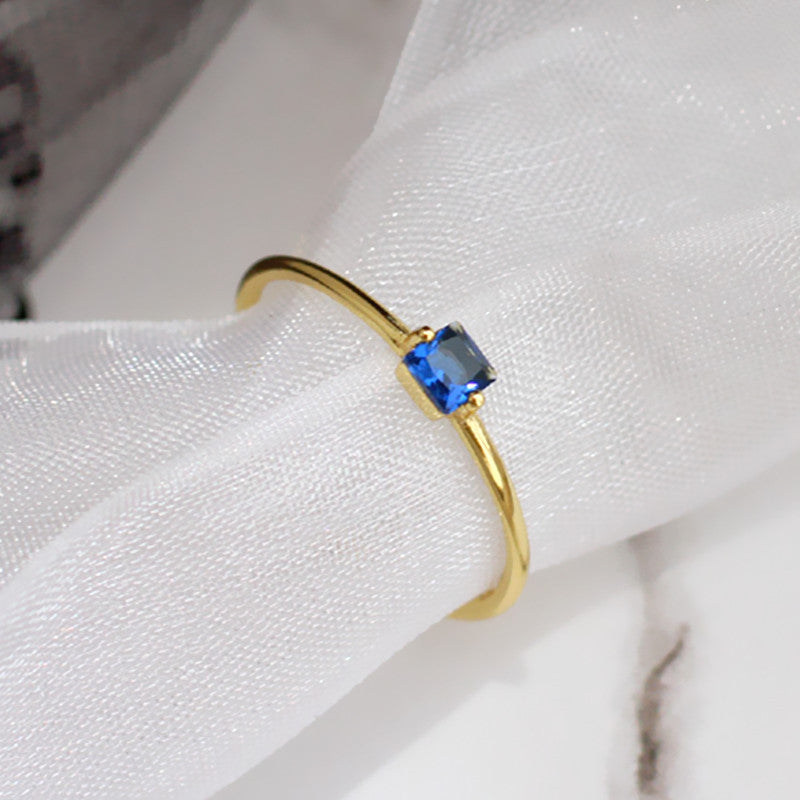 SparkShift Sapphire Glow Ring