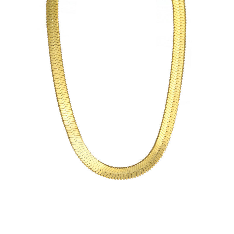 Minimalist Stainless Steel Snake Chain Necklace