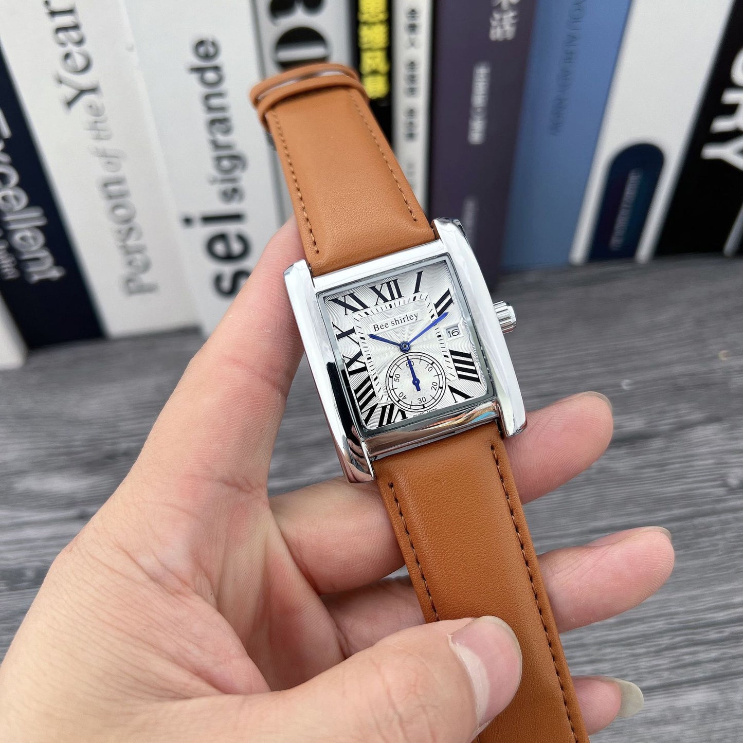 Montre Carrée en Quartz Réservoir pour Hommes