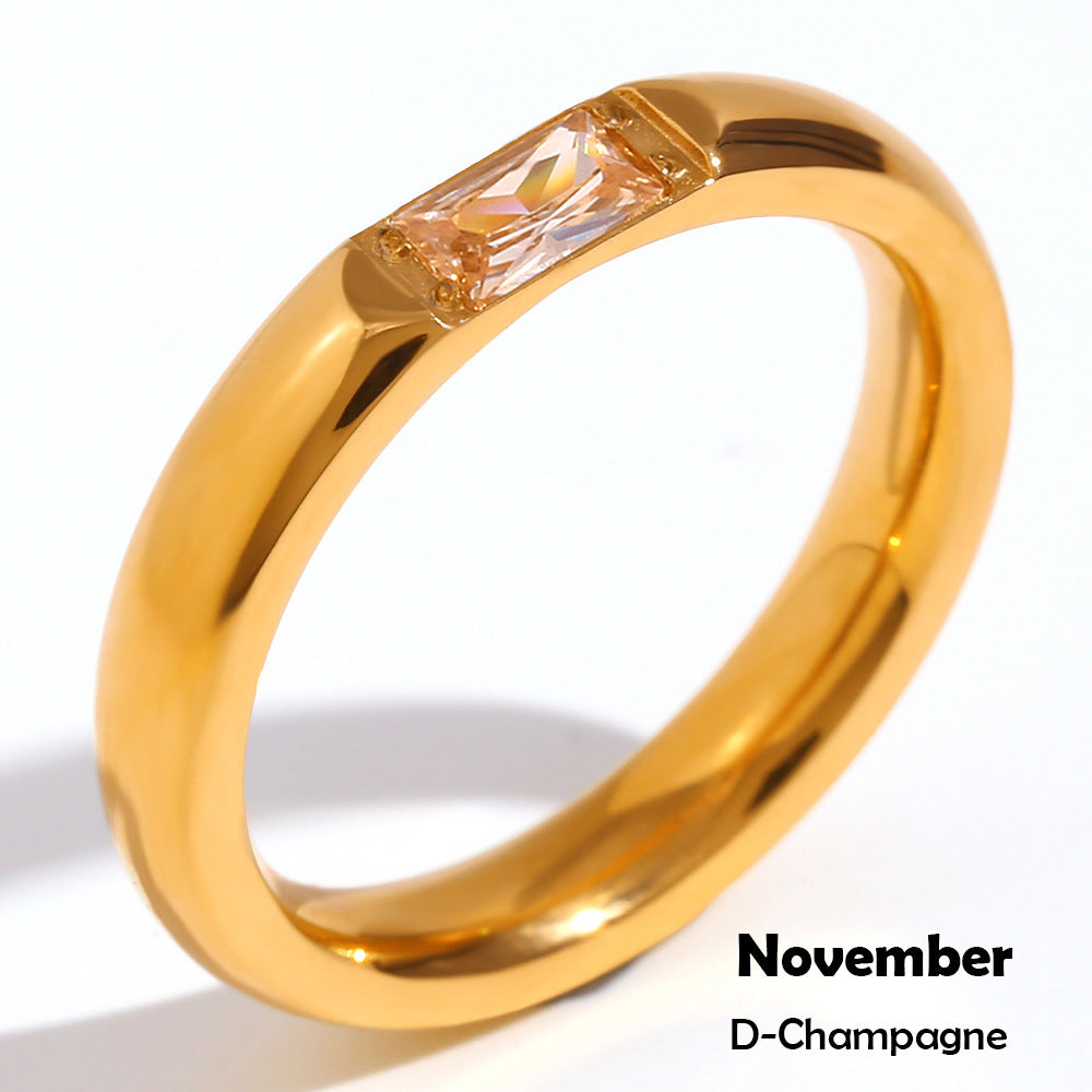 SparkShift Crystal 18K Gold Ring