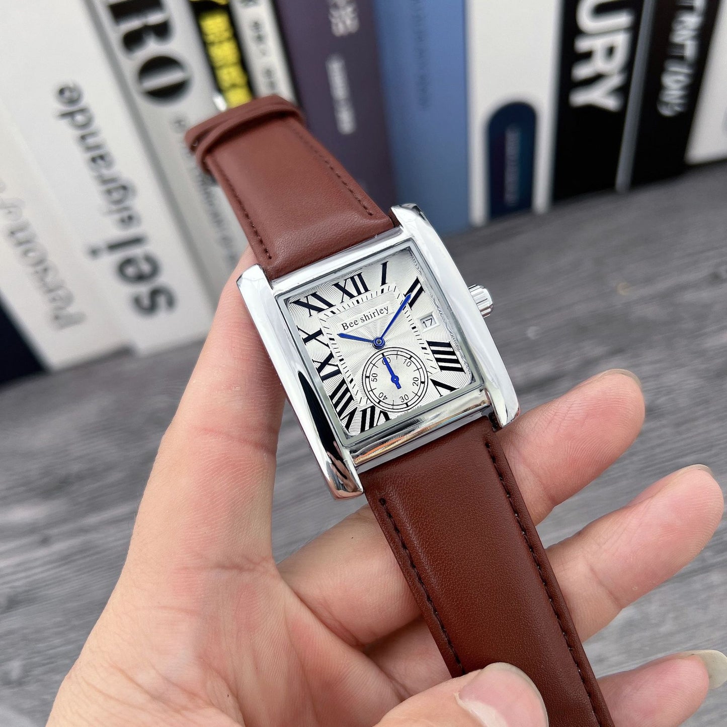 Montre Carrée en Quartz Réservoir pour Hommes