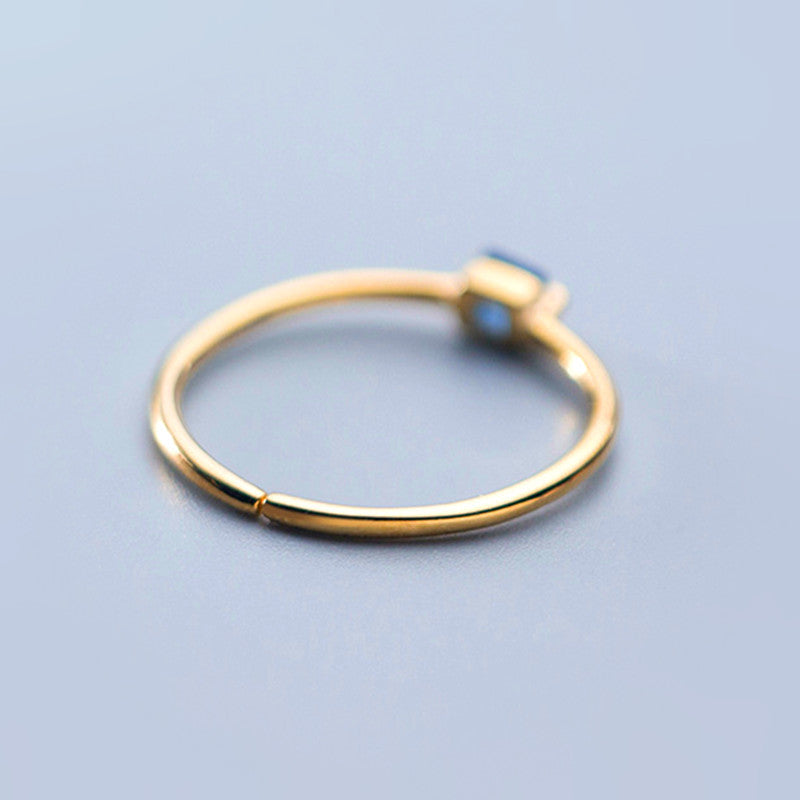 SparkShift Sapphire Glow Ring